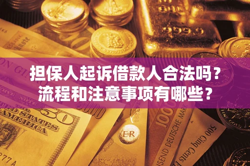 济南担保人起诉借款人合法吗？流程和注意事项有哪些？