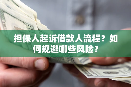 济南担保人起诉借款人流程？如何规避哪些风险？