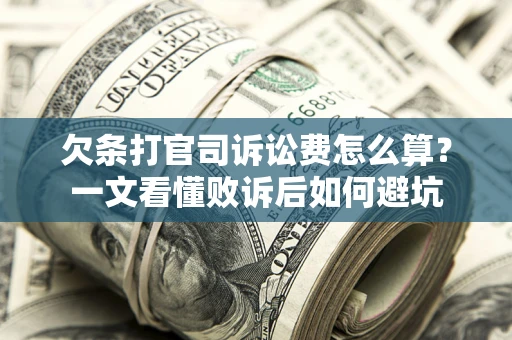 济南欠条打官司诉讼费怎么算？一文看懂败诉后如何避坑