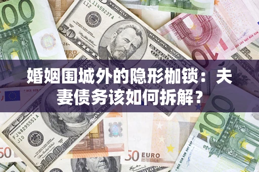 济南婚姻围城外的隐形枷锁：夫妻债务该如何拆解？