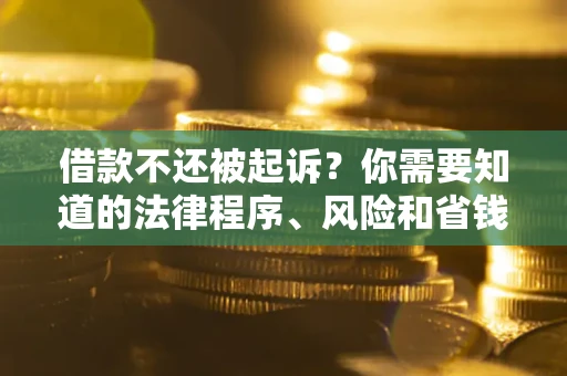 济南借款不还被起诉？你需要知道的法律程序、风险和省钱技巧