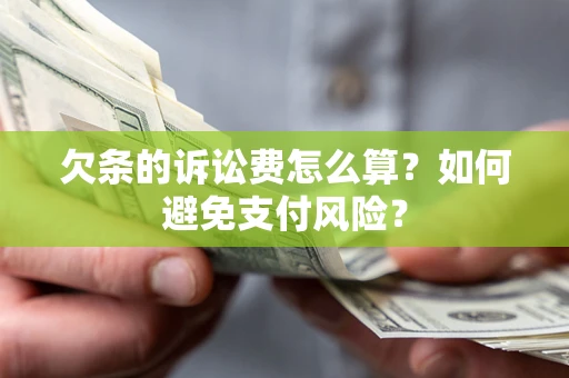 济南欠条的诉讼费怎么算？如何避免支付风险？