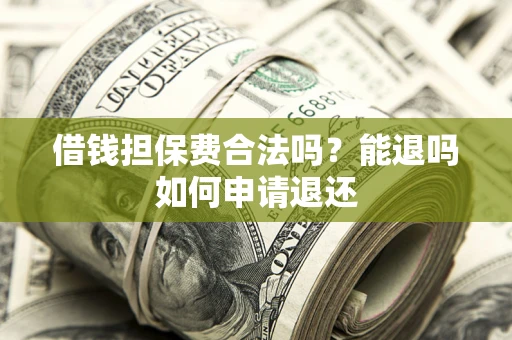 济南借钱担保费合法吗？能退吗如何申请退还